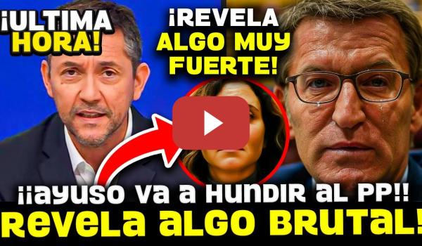 Embedded thumbnail for 💥¡¡ESTOCAZO A FEIJÓO!! TRAS RIDÍCULO DE LA MOCIÓN DE CENSURA, AYUSO PREPARA EL ASALTO AL PP 😱