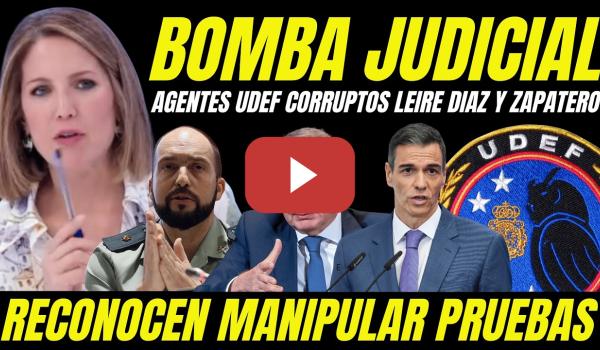 Embedded thumbnail for BOMBAZO "AGENTES POLICÍA CORRUPTOS RECONOCEN MANIPULAR PRUEBAS CASO ZAPATERO Y CASO LEIRE DIEZ"