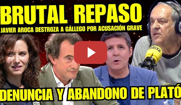 Embedded thumbnail for TENSIÓN MÁXIMA “JAVIER AROCA PEGA BOFETADA HISTÓRICA A JAVIER GÁLLEGO POR GRAVE ACUSACIÓN MACHISTA”