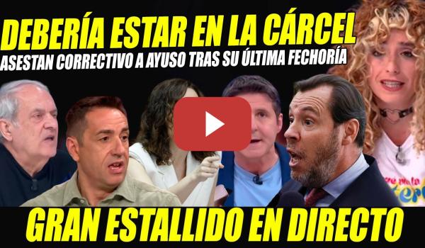 Embedded thumbnail for ¡AYUSO DEBERÍA ESTAR EN PRISIÓN! ESTALLAN ANTE LA INDIGENCIA MORAL. PUENTE,AROCA, HEREDIA Y VELASCO
