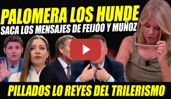 Embedded thumbnail for PALOMERA MANDA AL CUBO DE LA BASURA A FEIJÓO Y ESTHER MUÑOZ CON ÉPICA PILLADA POR REYES TRILEROS