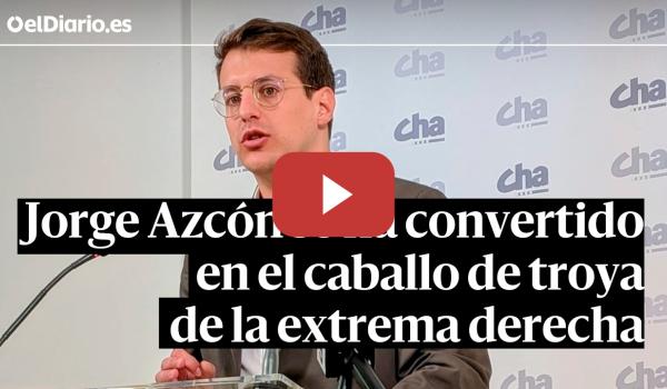 Embedded thumbnail for Jorge Pueyo, de CHA: "Jorge Azcón se ha convertido en el caballo de troya de la extrema derecha"