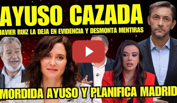 Embedded thumbnail for ¡BRUTAL! JAVIER RUIZ HACE TEMBLAR A AYUSO AL DESCUBRIR MORDIDA Y PACTO DE AYUSO Y PLANIFICA MADRID