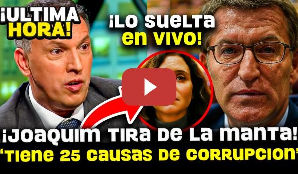 Embedded thumbnail for 💥¡¡GONZALO MIRÓ REVIENTA LA MATRACA DE FEIJÓO!! &quot;EL PP TIENE 25 CAUSAS DE JUICIO POR CORRUPCIÓN