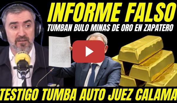 Embedded thumbnail for MUESTRAN PRUEBA INOCENCIA DE ZAPATERO "DESTAPAN ACUSACIÓN FALSA INFORME UDEF MINAS DE ORO"