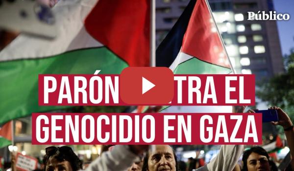 Embedded thumbnail for El equipo de &#039;Público&#039; se suma al paro laboral convocado para denunciar el genocidio en Gaza