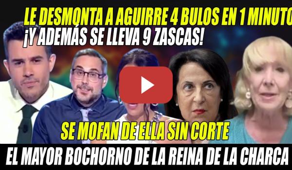 Embedded thumbnail for DESMONTA 4 BULOS a Esperanza Aguirre en 1 MIN, y se LLEVA 9 ZASCAS- P. González de TEM BATE RÉCORD
