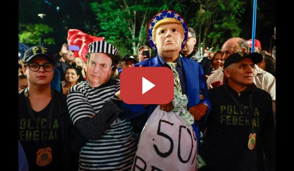 Embedded thumbnail for Movimientos sociales protestan en São Paulo contra el arancel anunciado por Trump