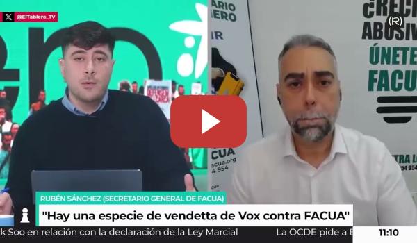 Embedded thumbnail for Vendetta de VOX contra FACUA tras destapar el fraude en subvenciones que acabó con su líder andaluz