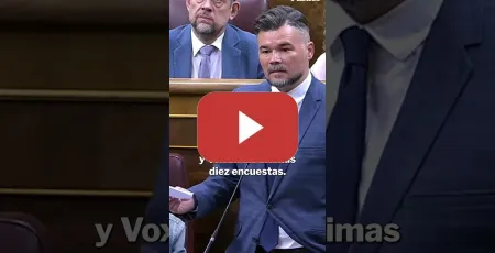 Embedded thumbnail for La advertencia de Rufián al PSOE: "¿Saben a quién sí le salen los números? A PP y a Vox.