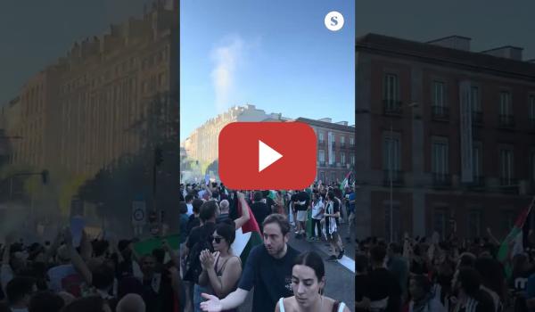 Embedded thumbnail for La manifestación propalestina impide que La Vuelta termine en Madrid