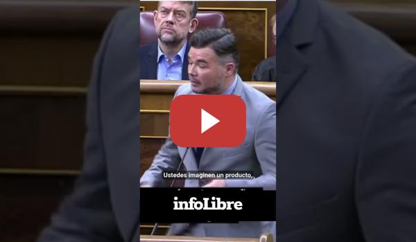Embedded thumbnail for Rufián: &quot;Por encima del derecho de un rico a tener 10 pisos, está el de las familias a tener uno&quot;