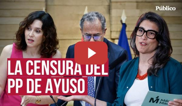Embedded thumbnail for El PP censura a Más Madrid tras denunciar &#039;lawfare&#039; al Gobierno: &quot;Aquí no se critica a la Justicia&quot;