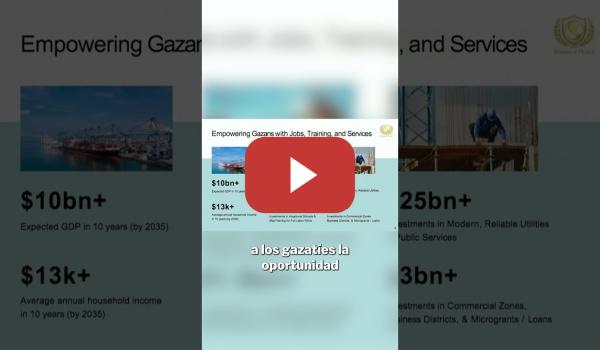 Embedded thumbnail for La imagen de la vergüenza: el plan de EEUU para convertir Gaza en un lujoso complejo de rascacielos