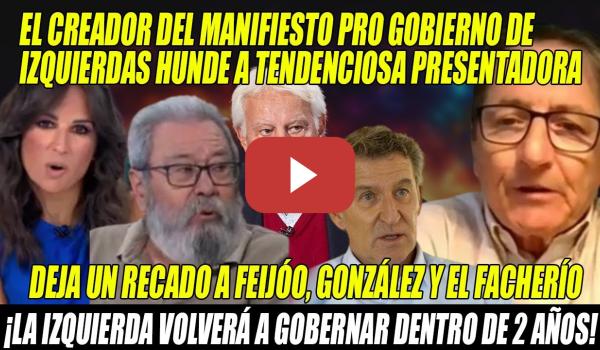 Embedded thumbnail for 👏SALVAJE REPASO del creador del MANIFIESTO de IZQUIERDAS a PRESENTADORA con CARNET de la DERECHA 👏