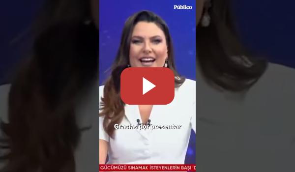 Embedded thumbnail for Una presentadora turca cierra los informativos con un mensaje de agradecimiento para España