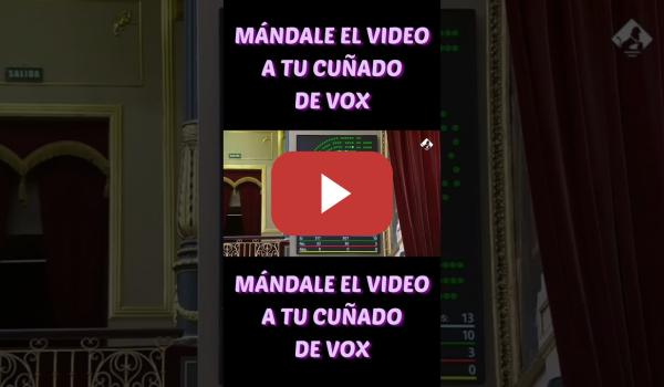 Embedded thumbnail for VOX SE QUEDA SÓLO VOTANDO EN CONTRA DE SUBIR LAS PENSIONES Y LES VAS A VOTAR PORQUE ERES GILIPOLLAS