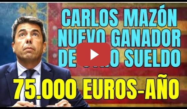 Embedded thumbnail for El Sueldo Nescafé de Carlos Mazón 75.000 euros al año