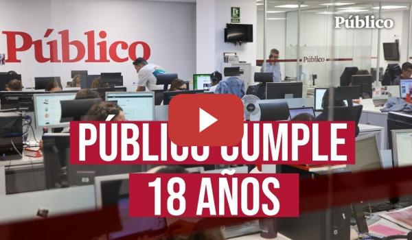 Embedded thumbnail for De Urtasun a Pablo Iglesias: Diario Público cumple dieciocho años