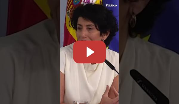 Embedded thumbnail for Elma Saiz, sobre las declaraciones de FEIJÓO: "La desesperación de quien no tiene proyecto político"