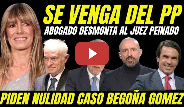 Embedded thumbnail for ABOGADO DE BEGOÑA GÓMEZ SE VENGA DEL PP Y DEL JUEZ PEINADO "CATEDRÁTICO DESMONTA PROCESAMIENTO"