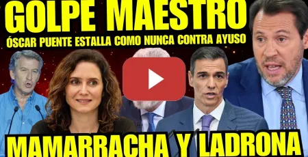 Embedded thumbnail for ¡ÓSCAR PUENTE DESATA LA LOCURA! BRUTAL ZASCA A AYUSO Y FEIJÓO POR CORRUPCIÓN INTERNA PP