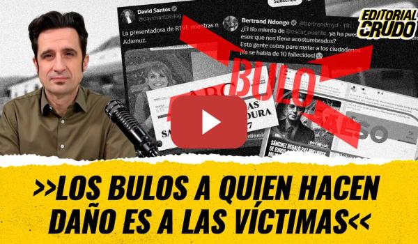 Embedded thumbnail for T12x69 - "Los bulos a quien hacen daño es a las víctimas" #editorialcrudo  (CARNE CRUDA)