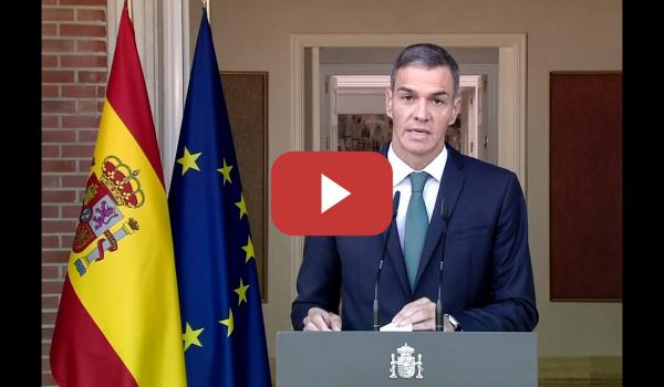 Embedded thumbnail for Sánchez anuncia nueve medidas por el genocidio de Israel que afianza el embargo de armas
