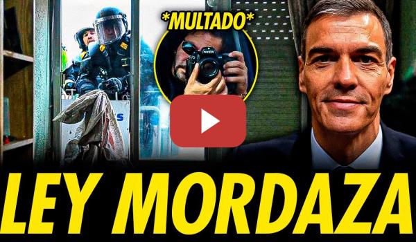 Embedded thumbnail for LEY MORDAZA: 30.000€ DE MULTA POR FOTOGRAFIAR UN DESAHUCIO POR UNA DEUDA DE 45€