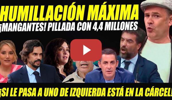 Embedded thumbnail for HUMILLACIÓN A AYUSO Y NOVIO DE 4,4 MILLONES EN CHACNHULLOS. ALBA CARRILLO, IÑAKI LÓPEZ, H. MARTÍNEZ.