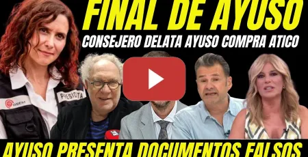 Embedded thumbnail for BOMBAZO "CONSEJERO DELATA DE AYUSO" RECONOCE COMPRA ÁTICO PARA VIVIENDA Y PRESENTA DOCUMENTOS FALSOS
