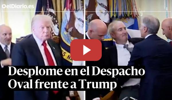 Embedded thumbnail for Una persona se desploma en el Despacho Oval durante un acto de Trump