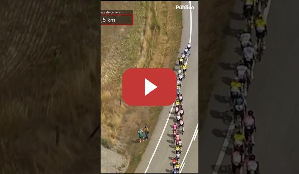Embedded thumbnail for La protesta de varias personas frente al equipo israelí en La Vuelta por el genocidio en Gaza