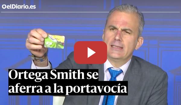 Embedded thumbnail for Ortega Smith reta a la dirección de Vox en medio de sus desencuentros con Abascal