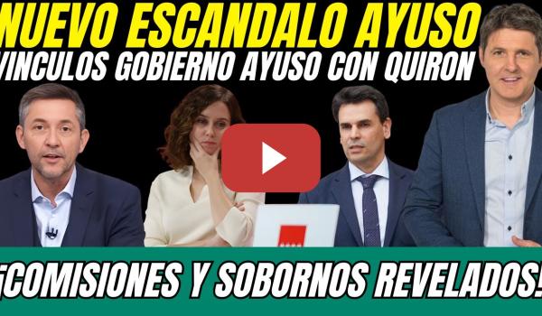 Embedded thumbnail for 💣 Cintora REVELA COMISIONES del GOBIERNO de Ayuso a Quirón: ¡CONSEJERA del PP en el AJO!