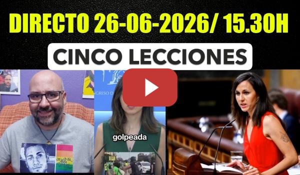 Embedded thumbnail for DIRECTO 26-06-2026 /15.30h. Ione Belarra. Cinco lecciones aprendidas.