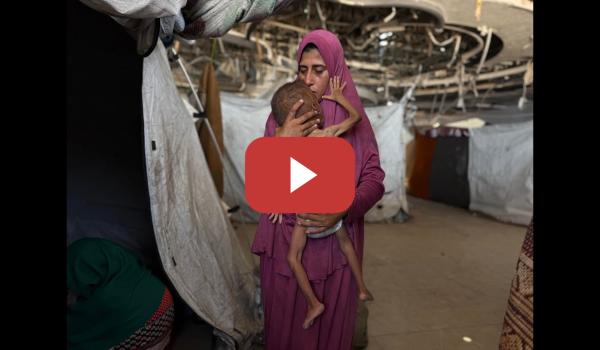 Embedded thumbnail for El desamparo de una madre gazatí con un hijo desnutrido: &quot;Ya no se sostiene en pie&quot;