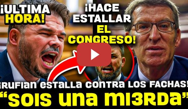 Embedded thumbnail for 💥¡¡BRILLANTE!! RUFIÁN SE BURLA DE FEIJÓO Y DESTROZA LOS BULOS Y MENTIRAS DEL PP EN DIRECTO
