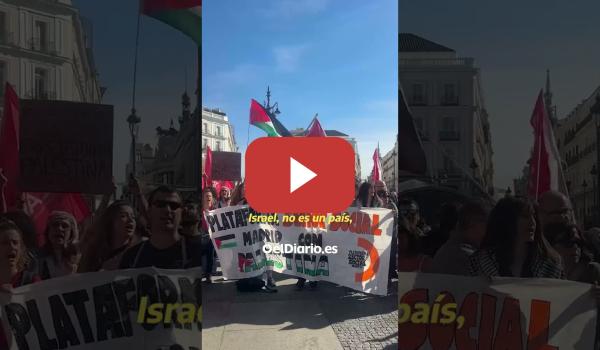 Embedded thumbnail for Estudiantes salen a la calle durante la huelga por Palestina.