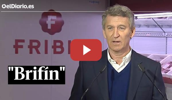 Embedded thumbnail for "Brifín, esta gran empresa": Feijóo visita la compañía Fribin y se equivoca de nombre ocho veces