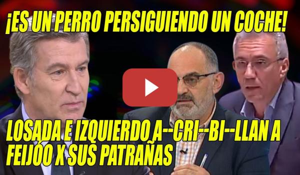 Embedded thumbnail for APORREAN al DESNORTADO Feijóo📢El JOKER de Batman, Nolan y un PERRO👊 Losada e Izquierdo