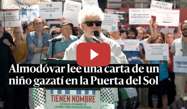 Embedded thumbnail for Almodóvar y más de 300 artistas recuerdan a los niños y niñas palestinas asesinadas por Israel