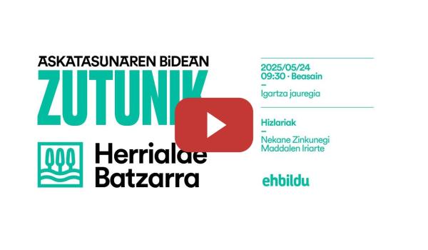 Embedded thumbnail for GIPUZKOAKO HERRIALDE BATZARRA | Maddalen Iriarte eta Nekane Zinkunegirekin