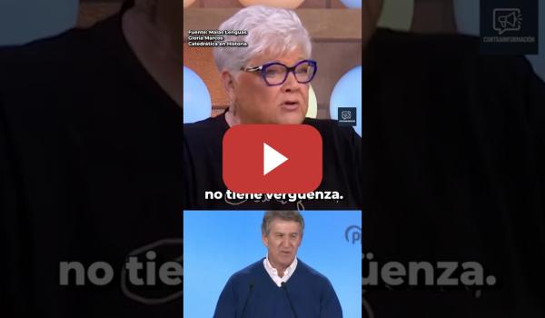 Embedded thumbnail for "NO TIENE VERGÜENZA"😤: GLORIA MARCOS retrata las corruptelas del PP