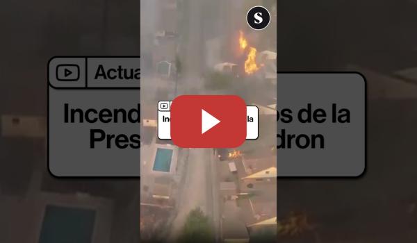 Embedded thumbnail for Incendio en Pelayos de la Presa a vista de dron