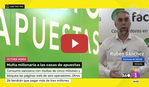 Embedded thumbnail for ¡¡¡33 millones en MULTAS a CASAS DE APUESTAS!!