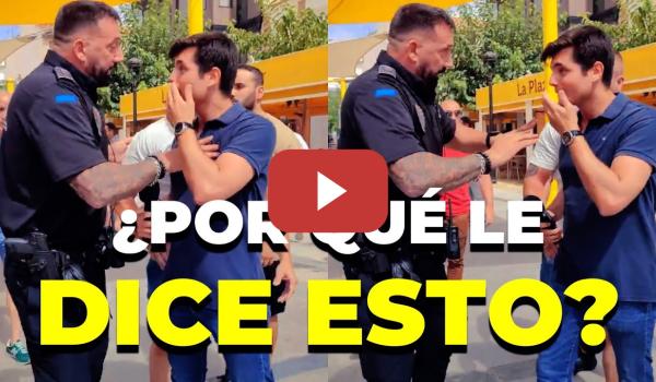 Embedded thumbnail for Se hace viral un vídeo de un Policía diciéndole a Vito Quiles: &quot;aguanta un poco, hazme caso&quot;