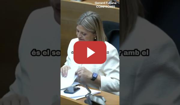 Embedded thumbnail for Consejera Valenciana queda en vergüenza