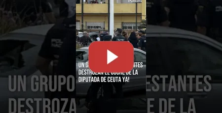 Embedded thumbnail for Atacan el vehículo en el que viajaban la diputada ceutí Julia Ferreras y el activista Rafael Borrego
