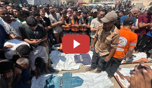Embedded thumbnail for Mueren cinco periodistas tras un bombardeo israelí contra el hospital Nasser en Gaza